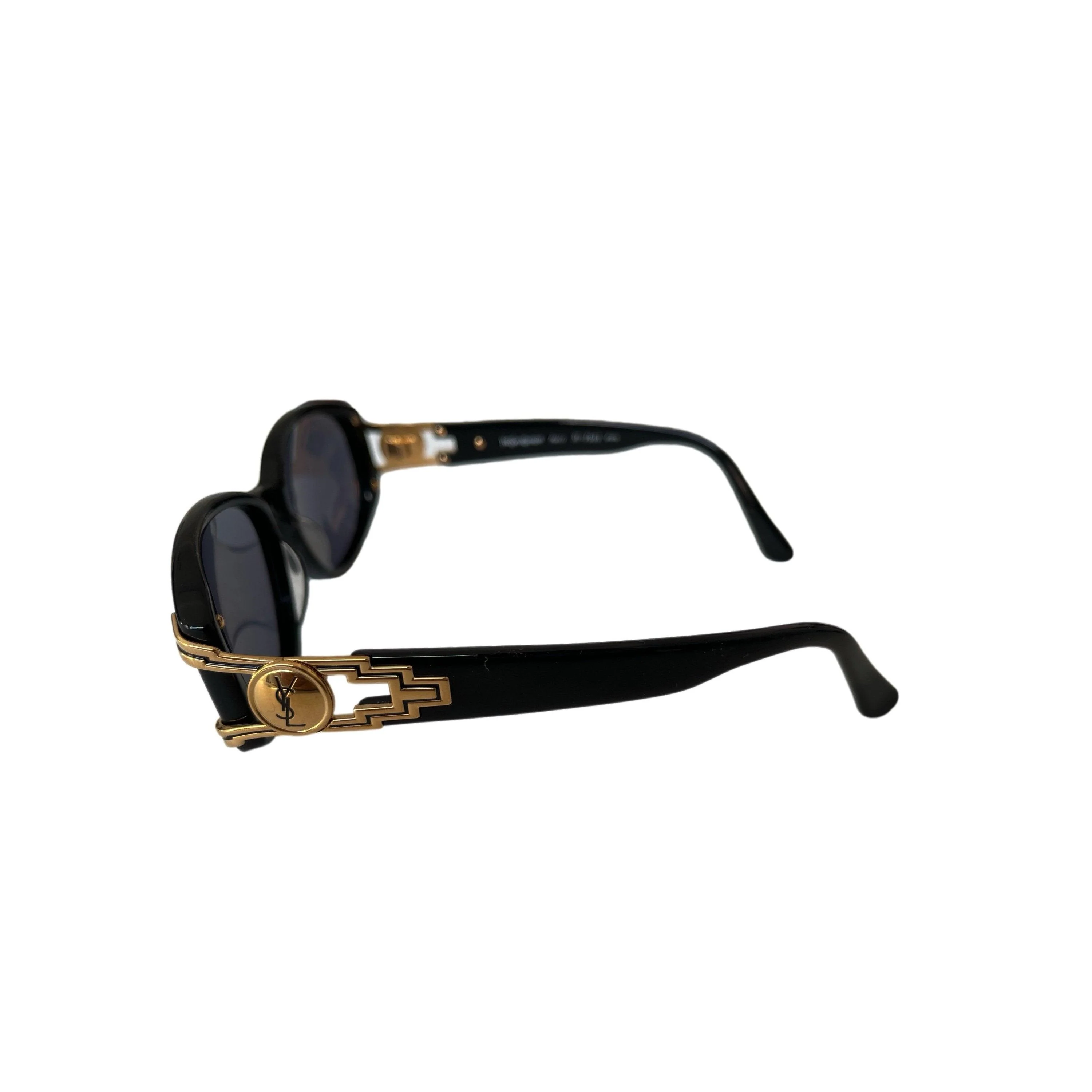 YSL Black Logo Sunglasses - Image 2
