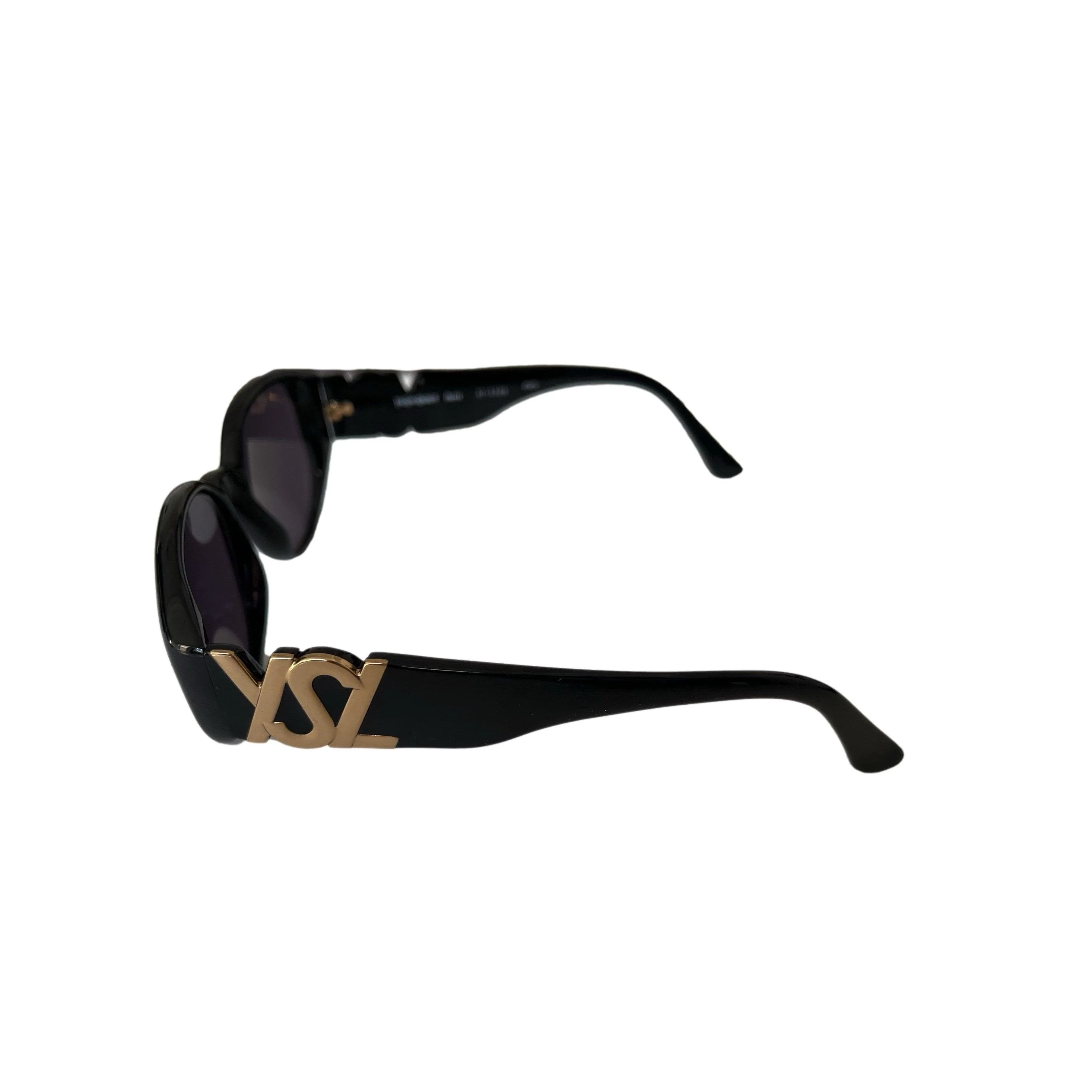 YSL Black Logo Sunglasses - Image 3