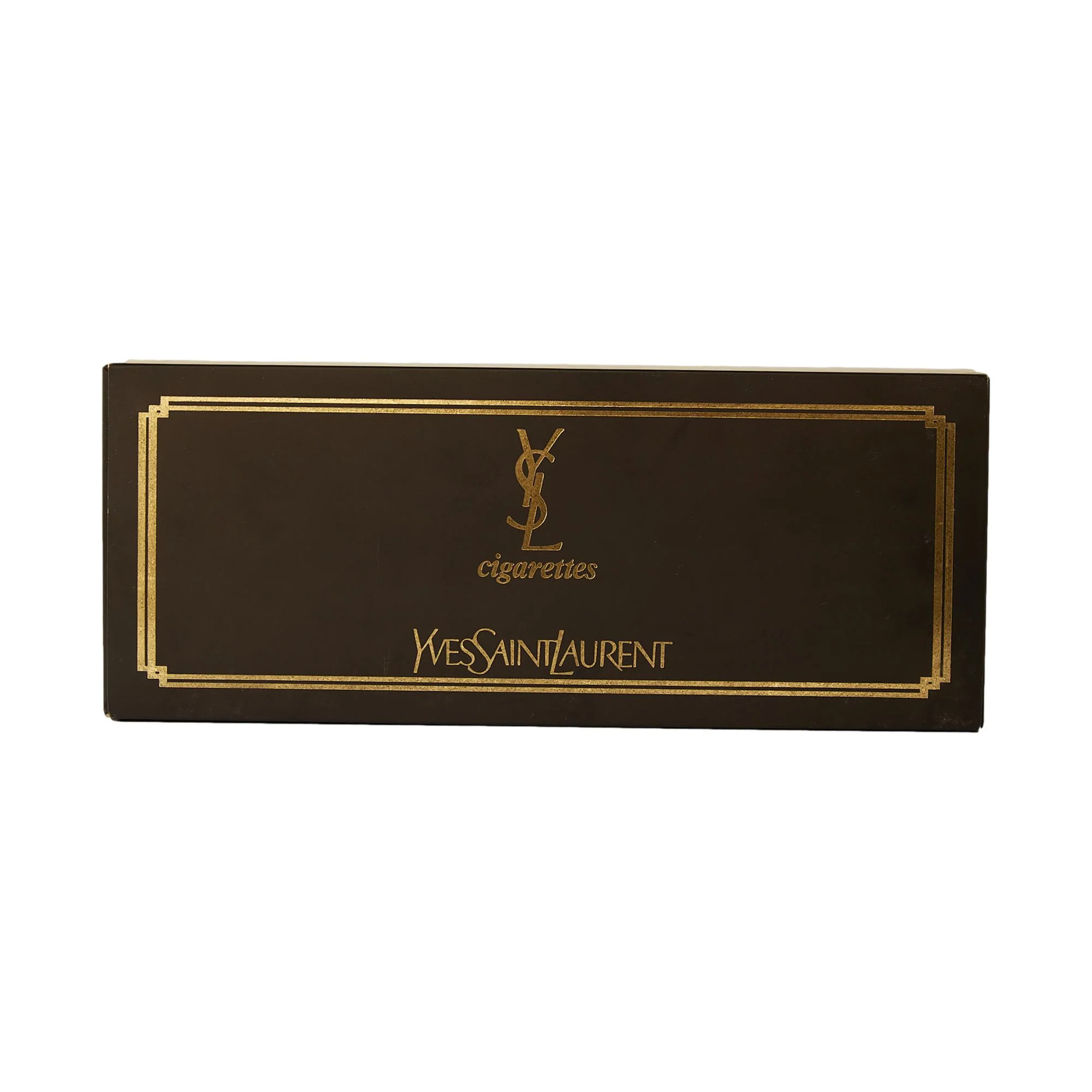 YSL Black Wooden 'Cigarette' Box