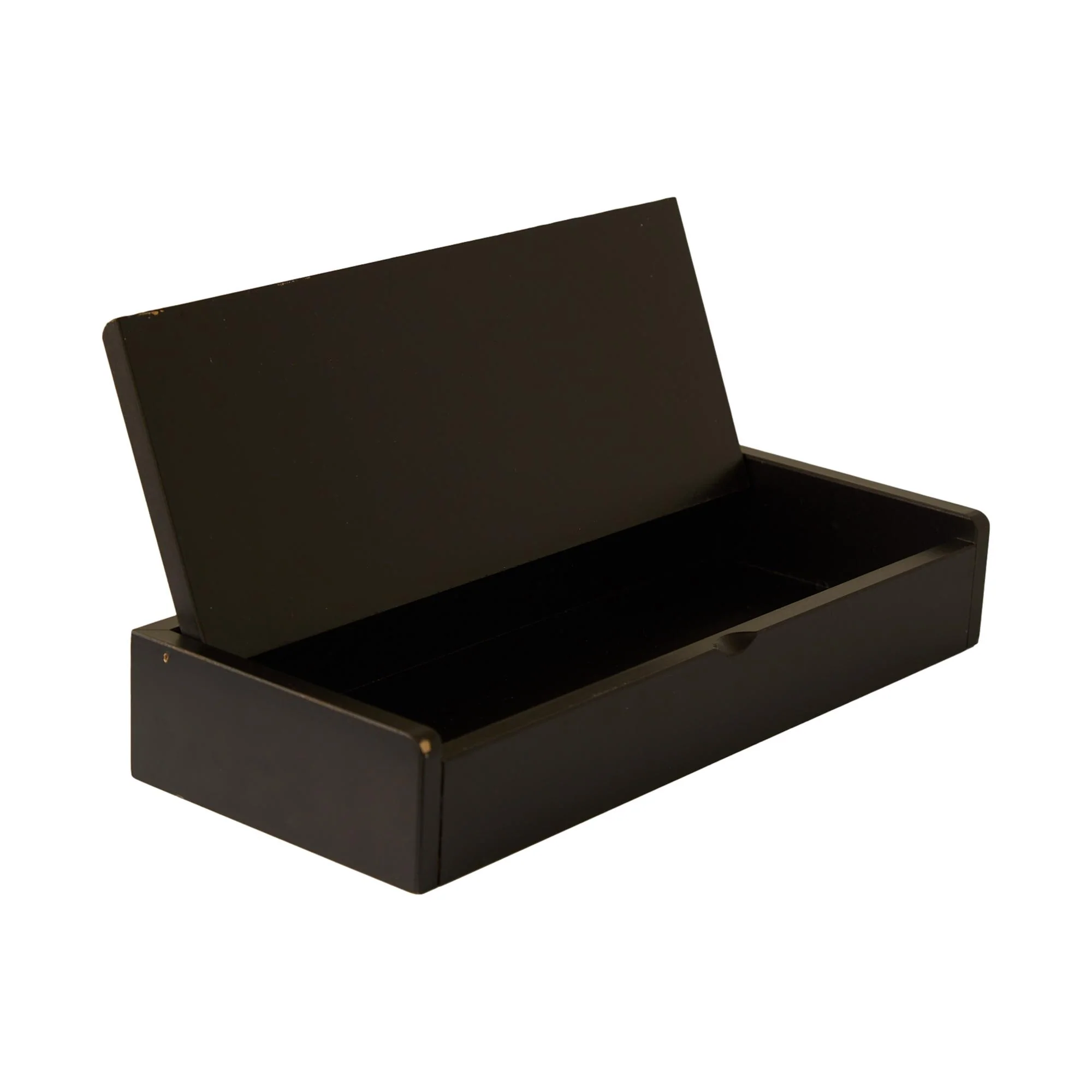 YSL Black Wooden 'Cigarette' Box - Image 2