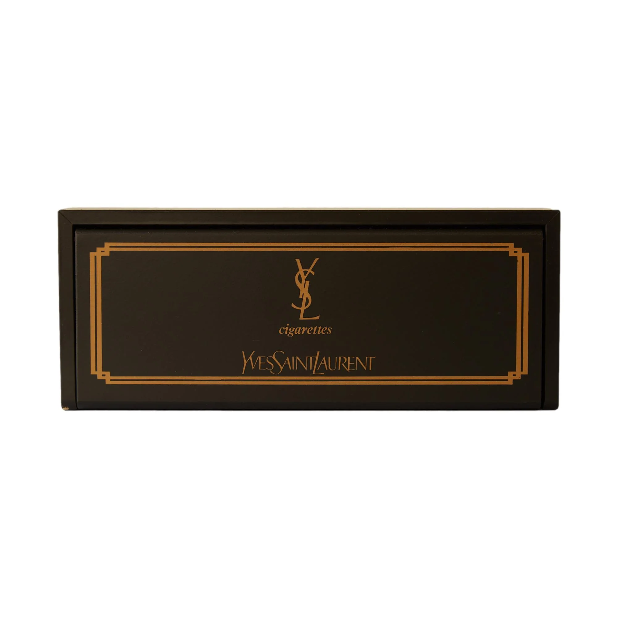 YSL Black Wooden 'Cigarette' Box - Image 3