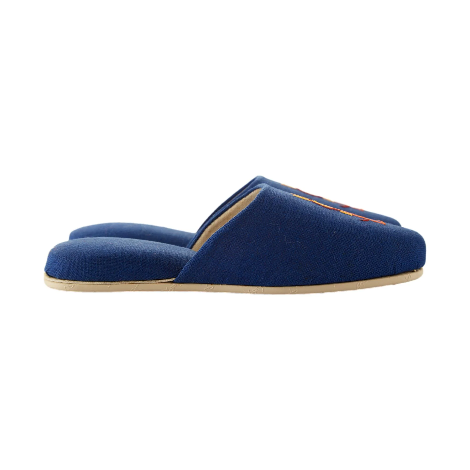 YSL Blue Logo Slippers - Image 3
