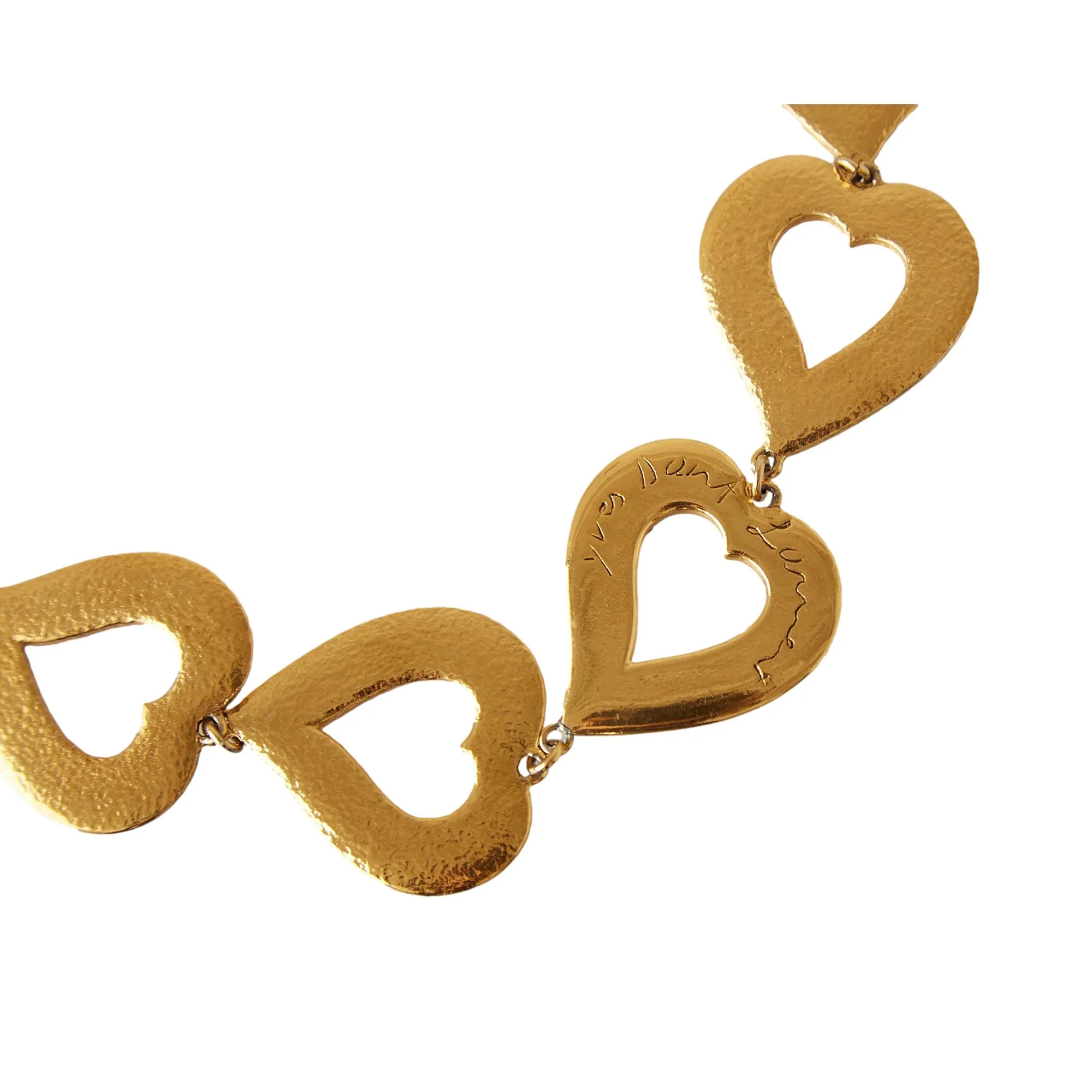 YSL Gold Heart Choker - Image 2