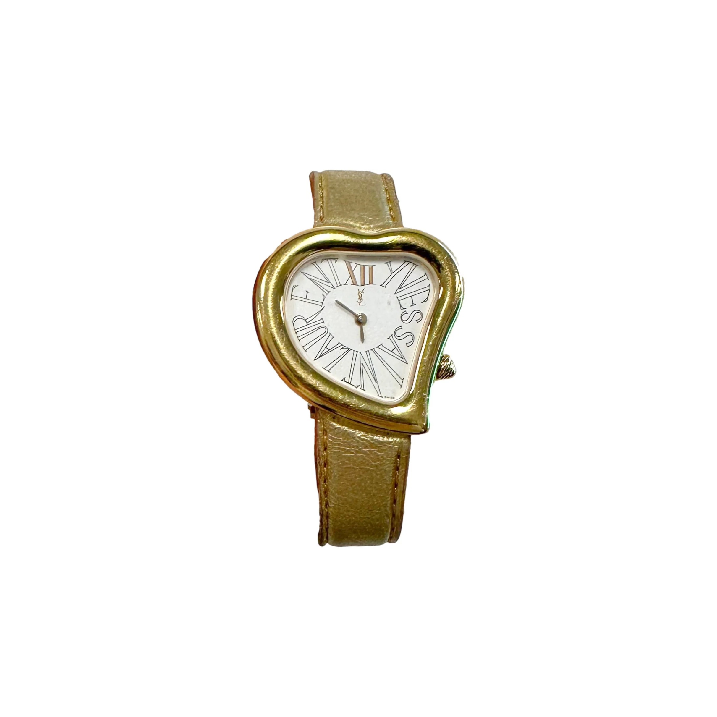 YSL Gold Heart Watch