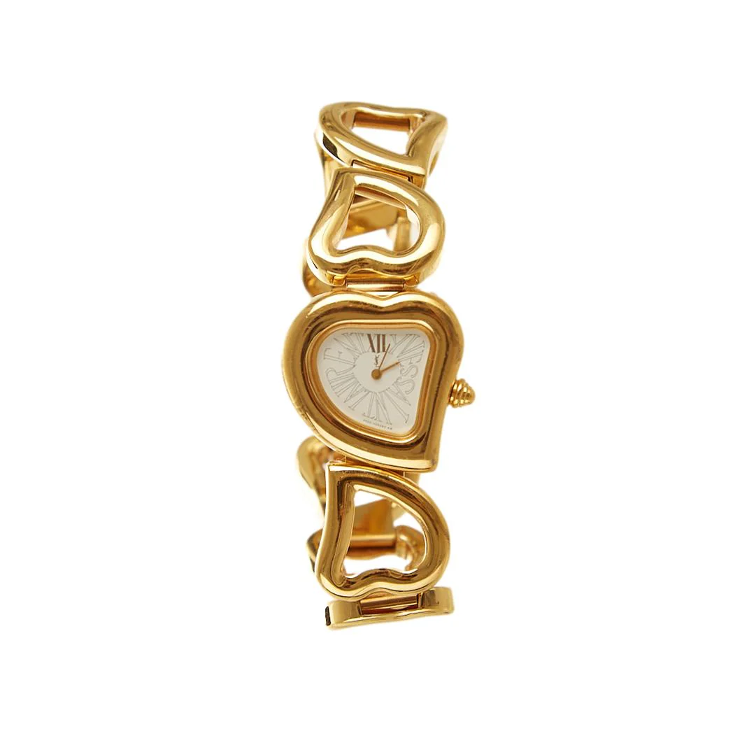 YSL Gold Heart Watch