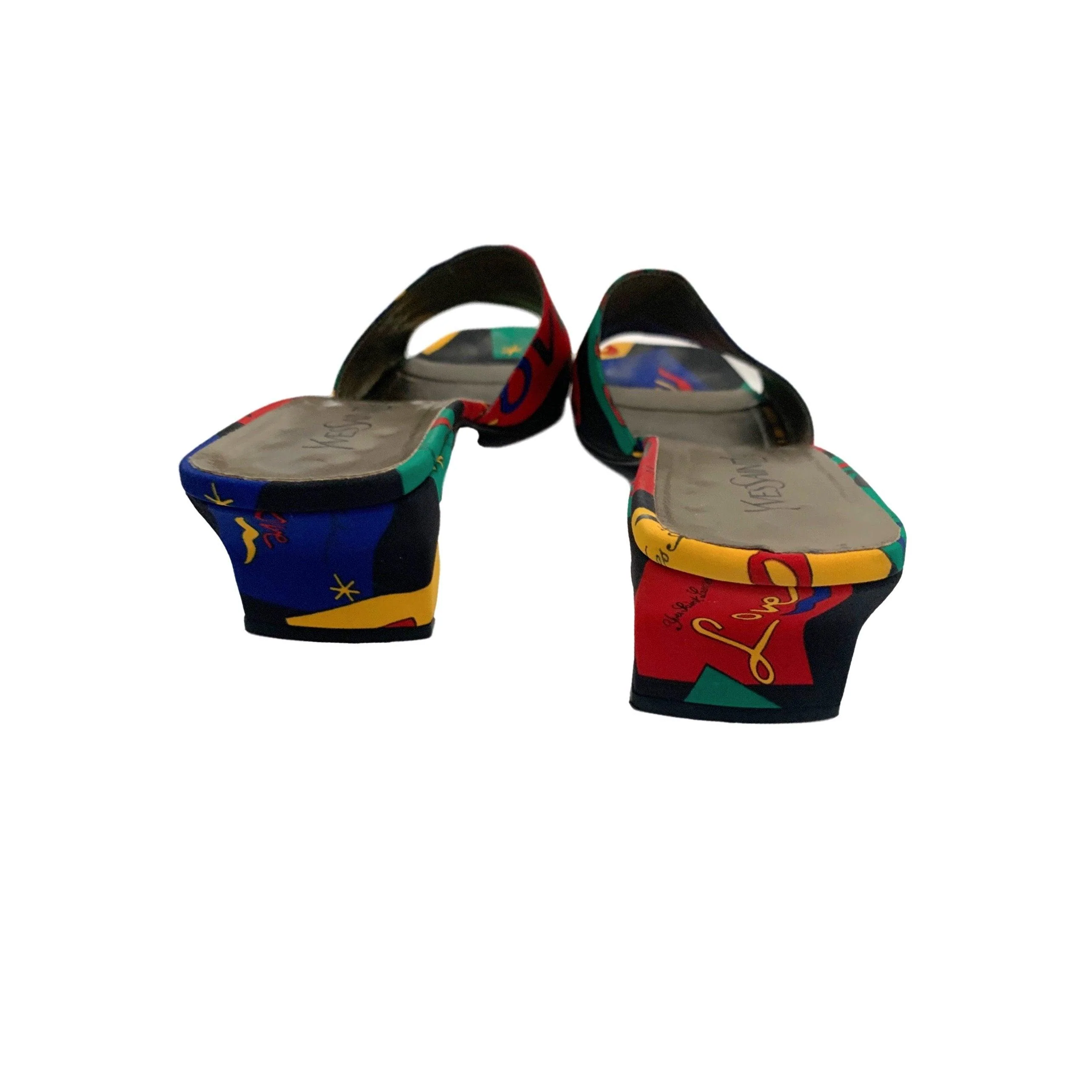 YSL Logo Satin Mod Heels - Image 2