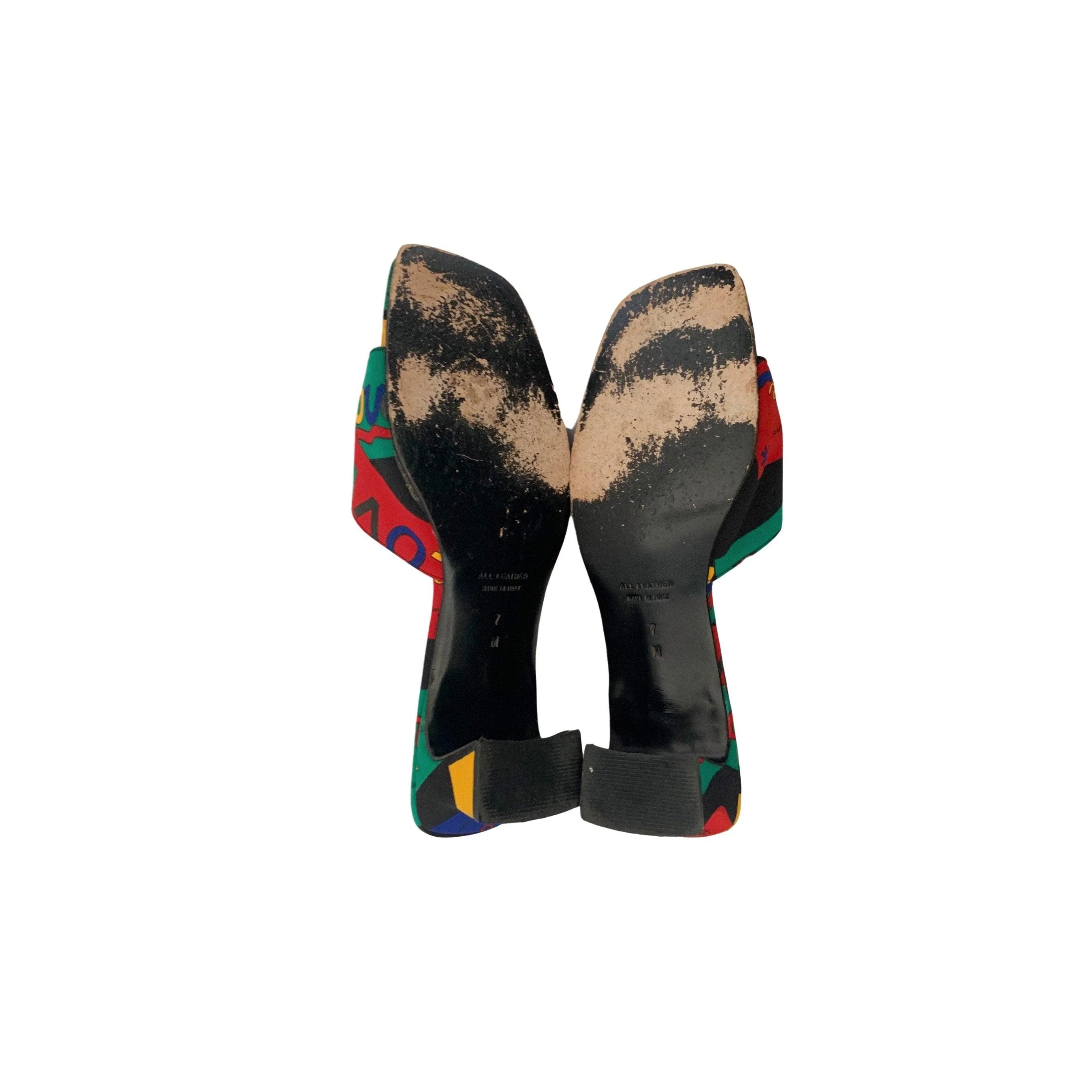 YSL Logo Satin Mod Heels - Image 4