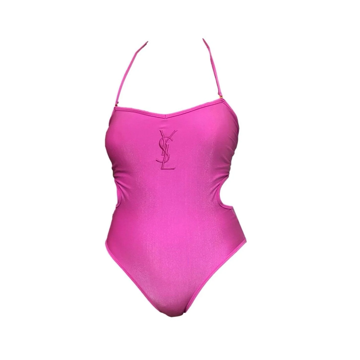 YSL Pink Iridescent Cut Out One Piece