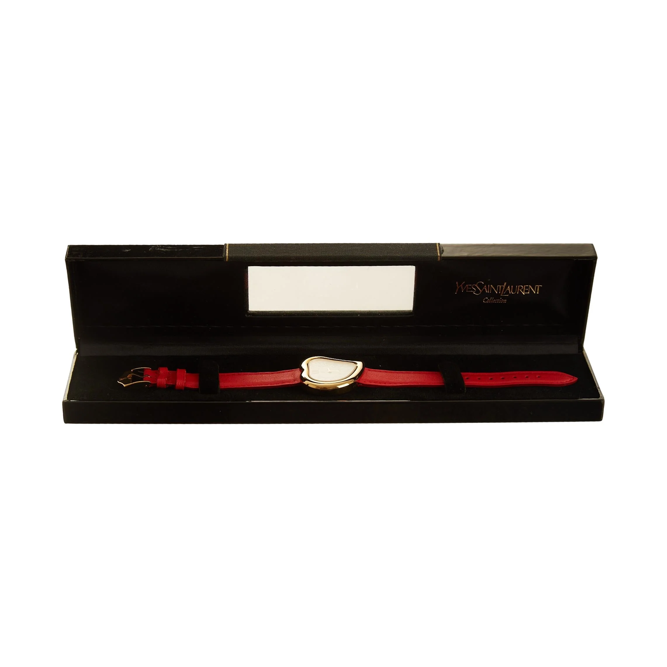 YSL Red + Gold Heart Watch - Image 3