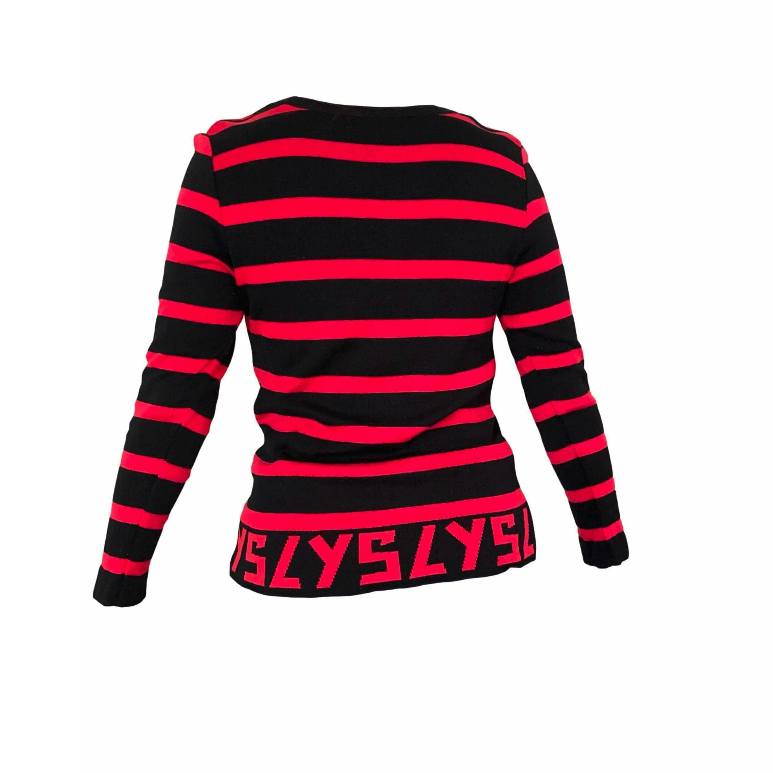 YSL Red Stripe Logo Sweater - Image 2