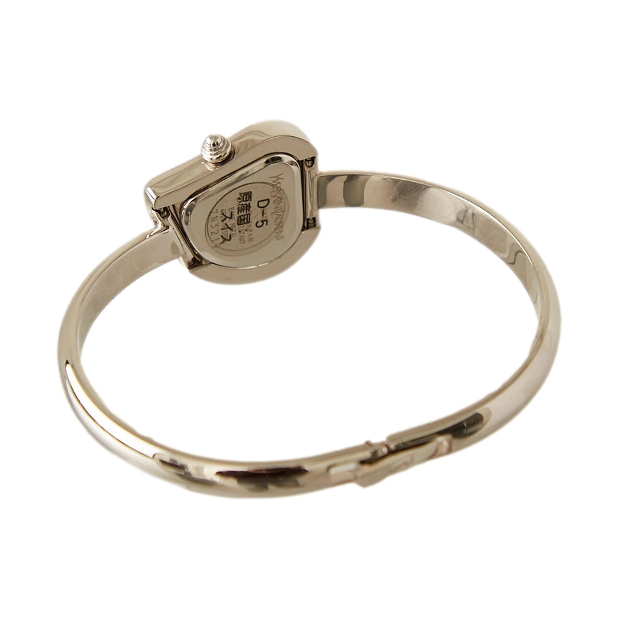 YSL Silver Heart Logo Watch - Image 2