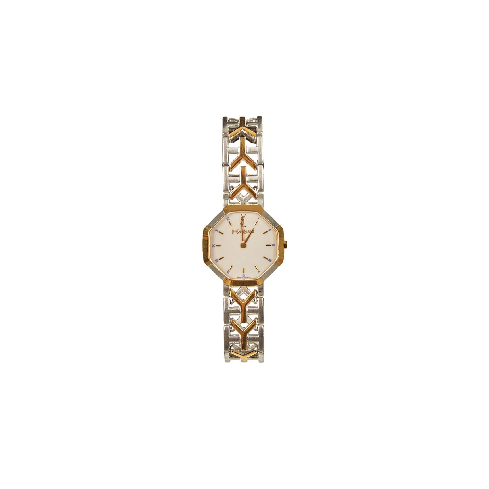 YSL Silver Logo Band Watch