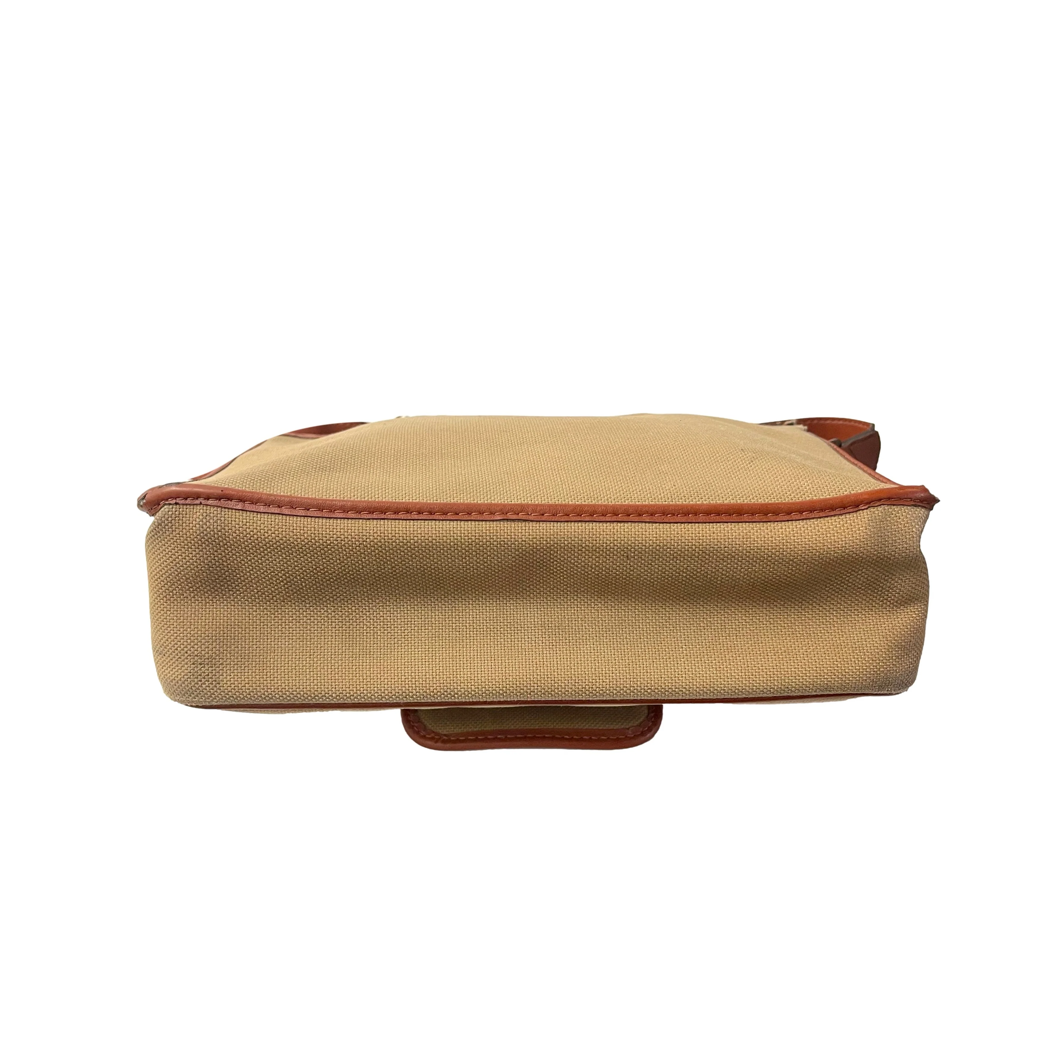 YSL Tan Logo Shoulder Bag - Image 2
