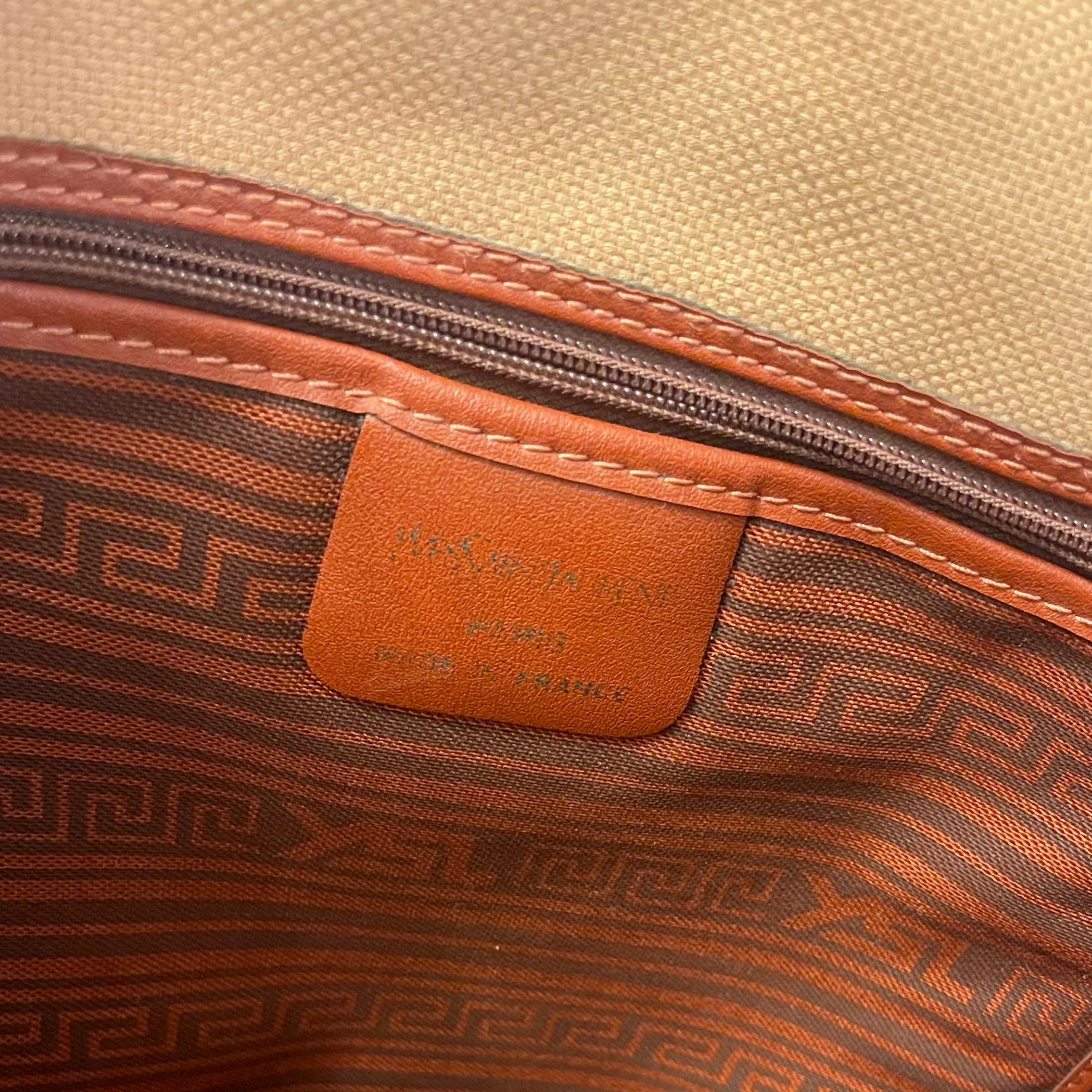 YSL Tan Logo Shoulder Bag - Image 4