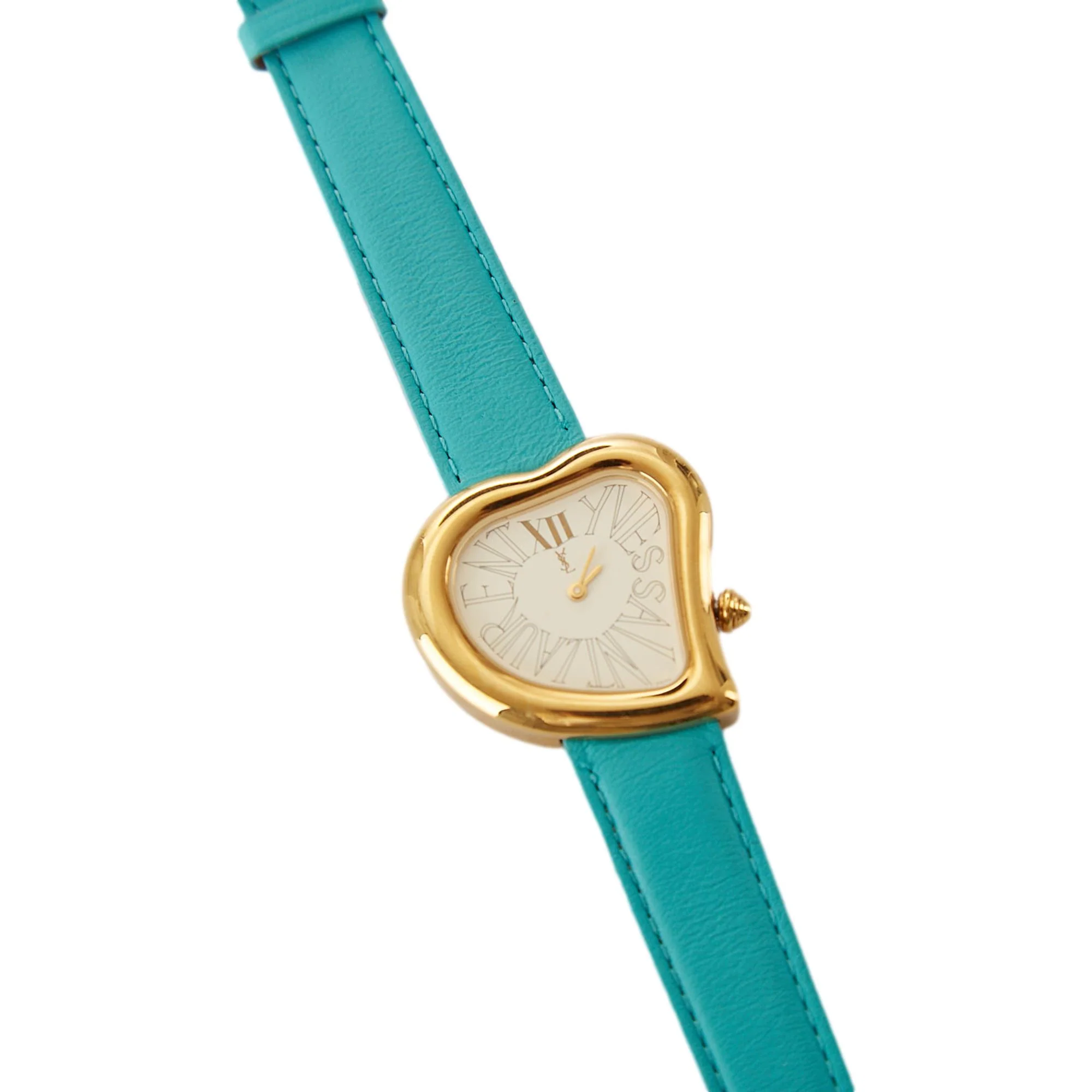 YSL Turquoise Heart Watch - Image 2