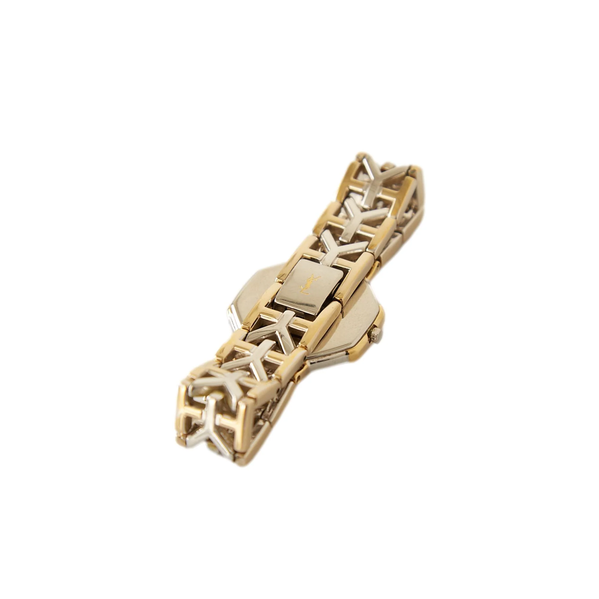 YSL Two Tone Logo Band Watch - Image 2