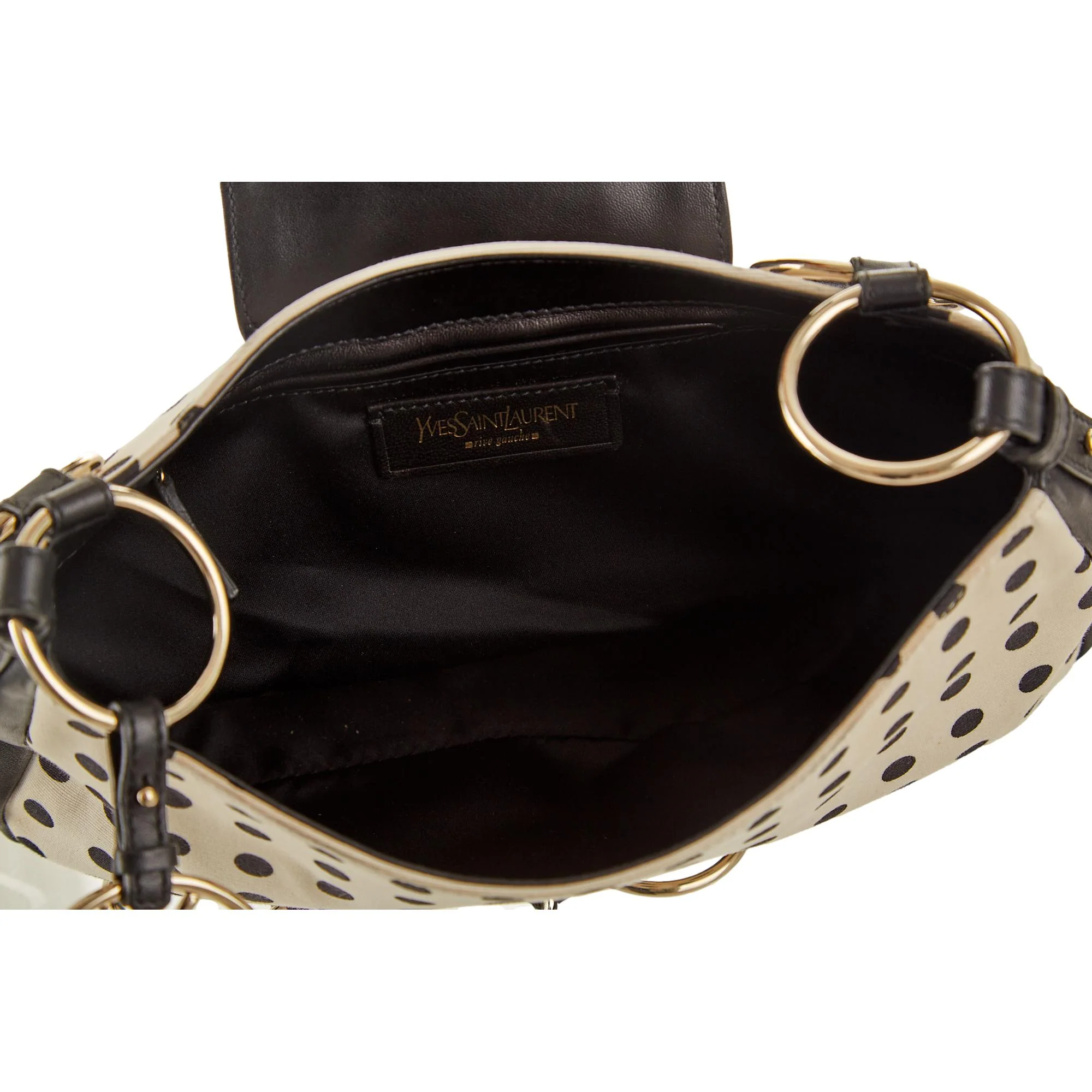 YSL White Polkadot Shoulder Bag - Image 4